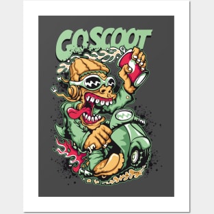 Funky style goscoot Posters and Art